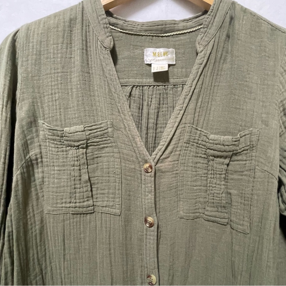 Anthropologie Maeve Katie Textured Utility Tunic - Picture 4 of 11